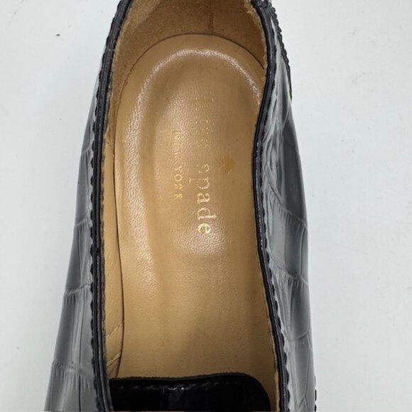 Kate Spade Black Patent Leather Oxfords Size 7 - Picture 8 of 8